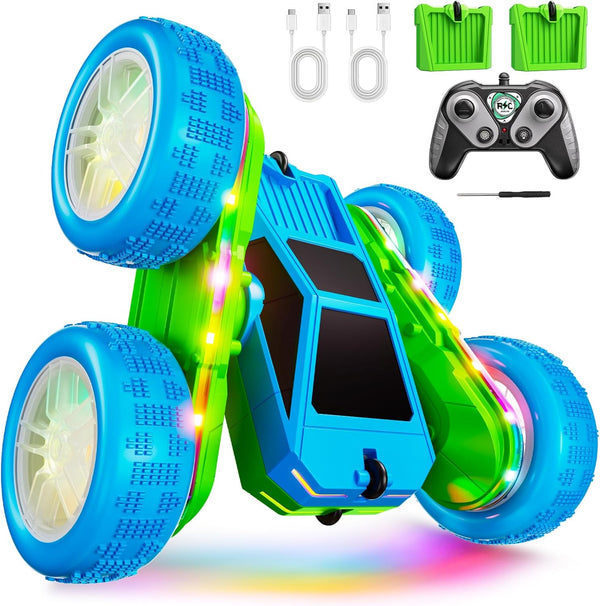 Remote Control Car, 360 Flips Rotating RC Stunt Car with USB-C Charge