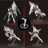 TWKUPWO 6 Set Hobby Action Base Display Stand, Gundam Action Figure Stand - Compatible with MG, RG, HG Universal Models