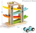 1 2 4 Toddler Toys for Year Old Boy and Girl Gifts Wooden Race Track Car Ramp Racer with Mini Car