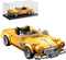 TYCOLE Sports Cars Building Blocks Set with Display Case, Retro Race Car Building