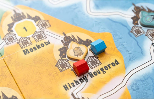 Capstone Games Catherine: Cities of The Tsarina - Board Game for Ages 14+, 2-4 Players, 60 Min Playtime