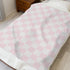Selgkds 60x80inch Pink and White Checkered Baby Blankets for Girls Boys Gingham Plaid Checkerboard Infant Toddler