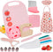19PCS Kids Cooking Sets with Knife Set for Real Cooking, Kid Safe Tools, Chef Hat and Apron
