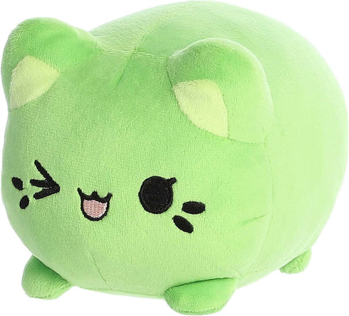 7 Inches Aurora Enchanting Tasty Peach Pistachio Meowchi Stuffed Animal - Bright & Colorful Design - Showpiece Plush