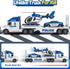 3 4 5 3 1 3 4 5 6 SpringFlower Boy Toddlers Toys, Extra Large Police Truck Toys with Racing Car and Helicopter