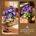 Set 2 1 12+ (1136PCS) CUBIMANA Flowers Botanicals Building with Vase - in Morning Glory Bonsai Building Blocks Plants