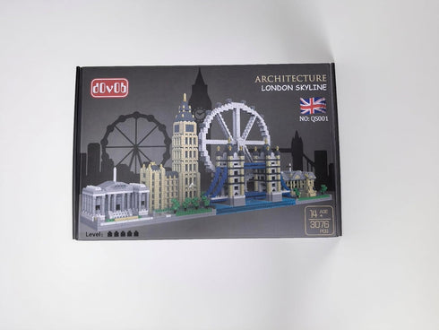Set (3076 dOvOb Architecture London Skyline Collection Micro Mini Blocks Model Kit and Gift for Kids and Adults Pieces)