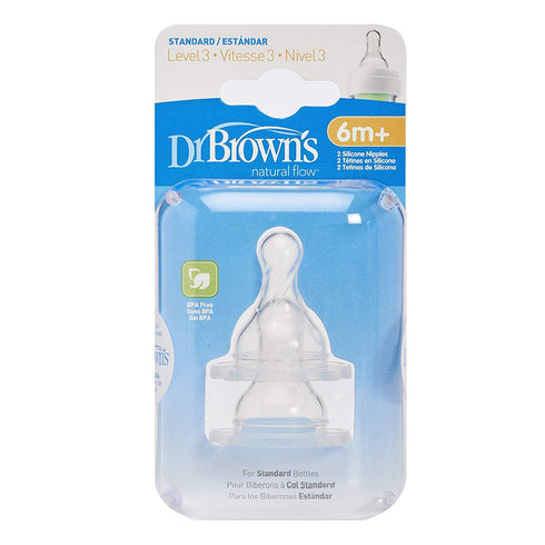 8 Pack 3 Dr. Brown's Natural Flow Level Standard Nipple