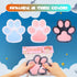JIACAI 1pcs 5.5in Packaging Big Cat Paw Squishy FuFu Squishy Cute Adorable Soft Silicone Squeeze Toy for Stress Relief