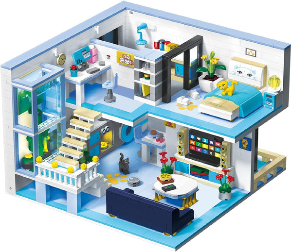 Friends House Building Block Set, Pets Collection Small Brick Model Set, Creative Mini Toy Building Sets for Kids 8+,