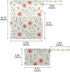Burbuja 2 Pack, 2 Wildflowers Wet Dry Bags for Baby Cloth Diaper Waterproof Reusable Wet Bag with Zippered Pockets