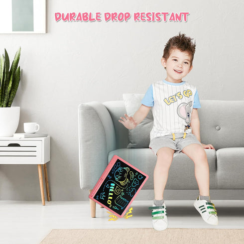 LCD Writing Tablet for Kids, 15 Inch Colorful Doodle Board, Educational Drawing Pad Gift for Ages 3-9