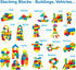 Foam Building Blocks for Toddlers 2-4, 41 Pieces EVA Soft Stacking Blocks, Bath Foam Toy Set for Kids 18+ Months