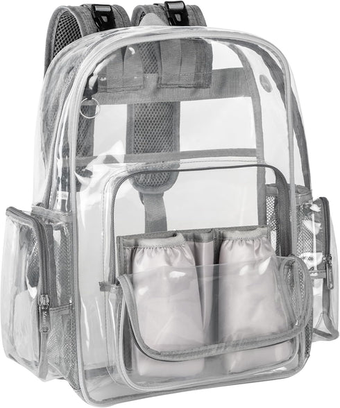 Mancro Diaper Bag Backpack, Clear Baby Bag Heavy Duty Transparent Backpack for