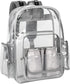 Mancro Diaper Bag Backpack, Clear Baby Bag Heavy Duty Transparent Backpack for