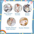 38X39 Booulfi Knit White Baby Blankets Neutral,Crib Stroller Newborn Blankets for Boys Girls,Cotton Lace Crochet Winter