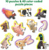 Skillmatics Step by Step Puzzle - 40 Piece Farm Animal Jigsaw, Educational Montessori Toy for Kids Ages 3-5+