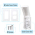 Bates Baby Safety Outlet Cover Box, Baby Proofing Plug Covers for Electrical Outlets, Child Proof Outlet Covers