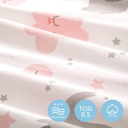 2 Pack 18-24 100% 0.5 Summer 2-Way TILLYOU Baby Sleep Sack Months Cotton Wearable Blanket TOG Sleeveless Sleep Sacks