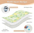 Yoogain 52" 34" Mild and Fresh Flower Lemon Yellow Light Green Changing Pad Covers Soft Absorbent Toddler Bed Pee Pads