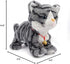 Interactive Plush Robot Cat Toy - Sound Control Electronic Pet for Kids (Gray)
