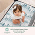 100% 22-26" 40-44" 2 Organic Cotton Fitted Travel Crib Sheets, Perfectly Compatible with Guava Lotus, BabyBjorn, Dream