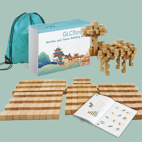 GLCforever 15+ 3D 5+ Teens-37 Toy Camel STEM Wooden Building Blocks - Shapes, Puzzle, Brain Games, Educational Toys