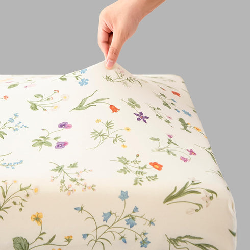 2 Pack 5228 SDIII Floral Crib Sheets for Baby Girl Stretchy Microfiber Jersey Knit Fall Crib Sheets Floral for Standard