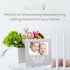 tiny ideas Me and My Sister Picture Frame - Baby Keepsake Frame for Sibling Gifts, 4x6 Photo Insert, Gray