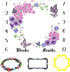 Baby Age Blanket Purple Floral Butterfly Baby Monthly Milestone Blanket Newborn Photo Baby Memory Blanket for Girls 48x40 Inch Baby Growth Chart Swaddling Blanket BTLSLY635 by LYLYCTY