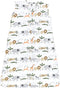 Hudson Baby Unisex Cotton Sleeveless Wearable Sleeping Bag, Sack, Blanket, Safari Life, 0-6 Months