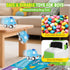 7-in-1 2 3 4 5 17" 6 2-5 Toddler Truck Toys for Year Old Boys - Longer Transport Eco Truck with Cute Pull Back Cars