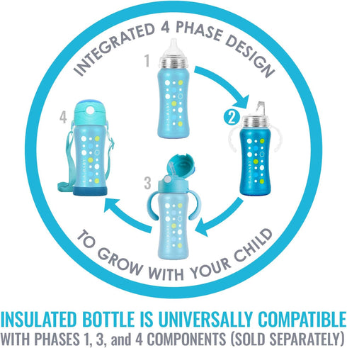 Ultimate Stainless Steel Sippy Cup, 9oz Insulated for Toddlers, Leak-free, Blue