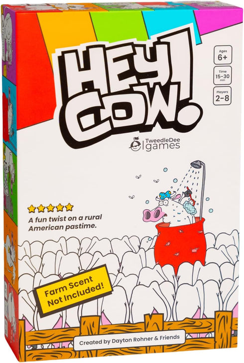Tweedle Dee Games Hey Cow! - Family Card Game for Kids and Adults - Fun