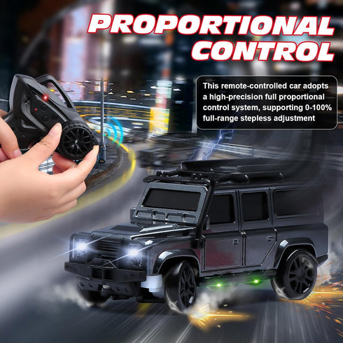 1/64 2.4Ghz Scale Desktop Drift RC Car,Mini RC Sports Car with Gyro Mini Drift Racing Remote Contrl Cars Model Toys