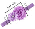 QandSweet Baby Girl Headbands with Polygonal Flower Inlay Rhinestone, 10 Pack
