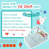 Set 7 Set, 16-18 Inch Rakki Dolli Doll Carrier Doll Carry Cot Carry Crib with Feeding Utensils Feeding & Changing