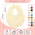 18 Kenning Pcs Muslin Drool Baby Bibs Ruffle Absorbent Bib with Snap Button Boy Girl for Drooling Teething Infant