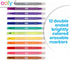 12 Pack Ooly Make No Mistake Erasable Markers, Stress and Mess Free Marker You Can Erase, Drawing & Coloring Pens