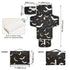 Kigai Black Bat Portable Diaper Changing Pad, Travel Diaper Changing Pad for Newborn, Foldable Waterproof Baby Changing
