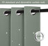 Grommet 52" 63" 1 NICETOWN Sage Green Nursery Blackout Curtains with Star Hollow Out for Girls Bedroom, Kids Cutout