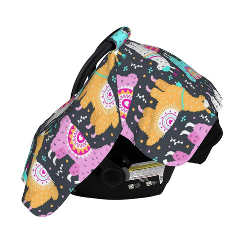 CQMZJHU Llama Alpaca Baby Car Seat, Rain Shelter, Multifunctional Nursing Cover for Newborns, Mother Care