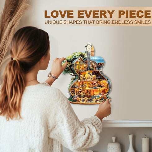 (70 8.5 7in) WOODBESTS Wooden Puzzles for Adults Piece, S, * Music House Wood Puzzle Adult, Unique Wooden Animal Jigsaw