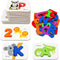 Gojmzo Number and Alphabet Flash Cards – Montessori Educational Toys for 3-5 Year Old – Learning Activities Puzzle Game