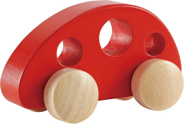 Hape Wooden Mini Van, Wooden Vehicle Toys for Toddler Gift
