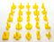 Perfection Board Game, Complete Set of 25 Replacement Pieces, Parts, Shapes, and Pegs