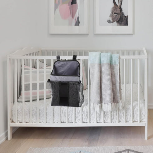 Multi-Compartment Hanging Diaper Organizer Bag for Newborns