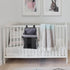 LIOOBO Nursery Hanging Diaper Organizer Bag for Crib Diaper Holder with Foldable Storage Pouch for Home Nursery Storage