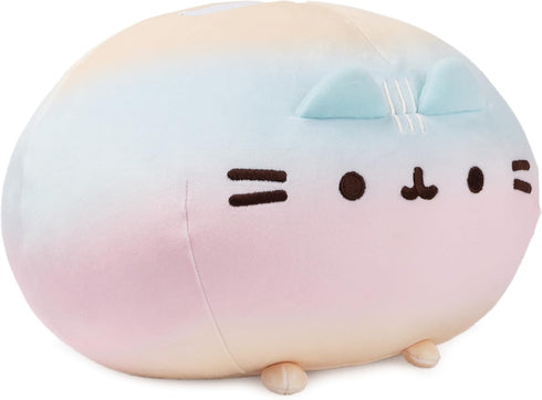 GUND Pusheen Rainbow Round Squisheen Plush, Squishy Stuffed Animal for Ages 8 and Up, 11” Rainbow