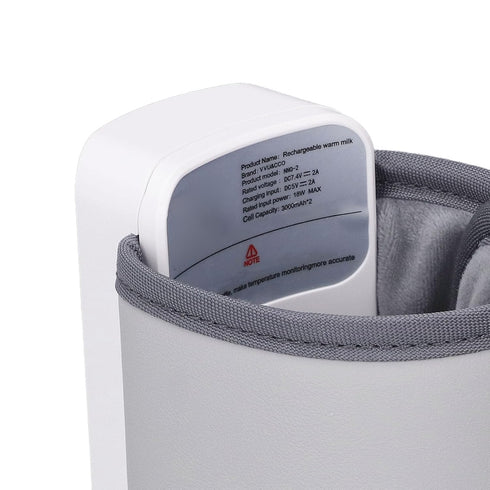 Jauarta Portable Bottle Warmer USB Charging Portable Milk Heater Constant Temperature Breastmilk Warmer for Travel